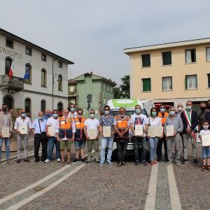 Inaugurazione del nuovo mezzo di trasporto sociale